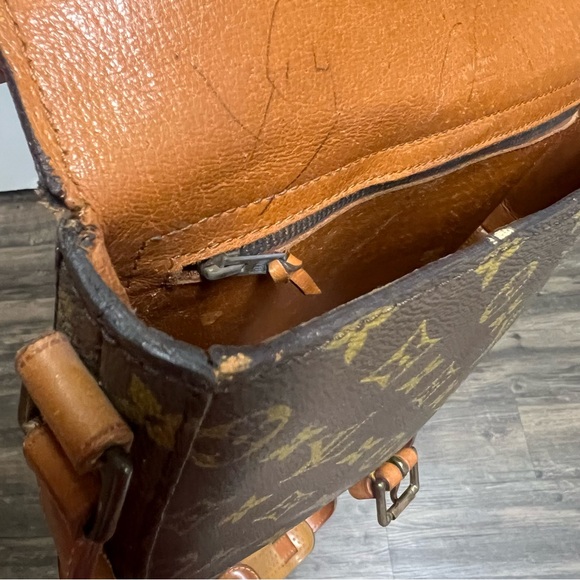 Louis Vuitton Vtg 80’s Chantilly MM Monogram Crossbody Shoulder Bag Brown Purse - Picture 16 of 17